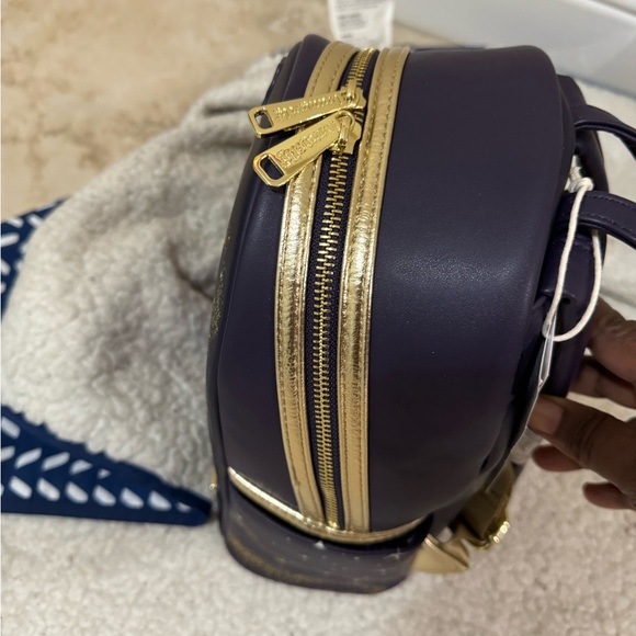 Loungefly Wish Asha Star Purple and Gold  Mini Backpack & Wallet main image 8